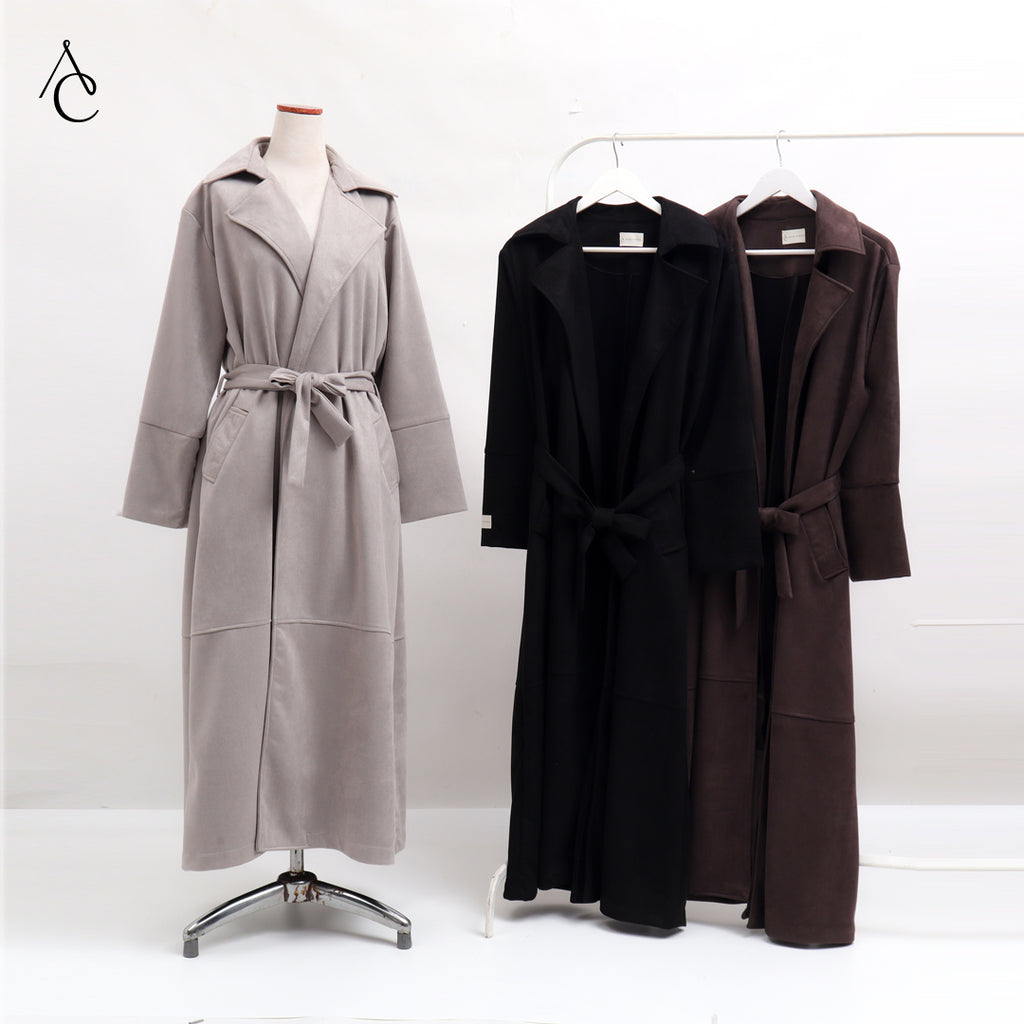 Amber Coat Suede
