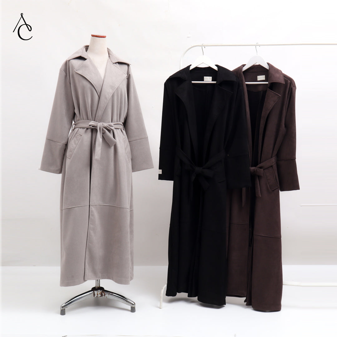 Amber Coat Suede