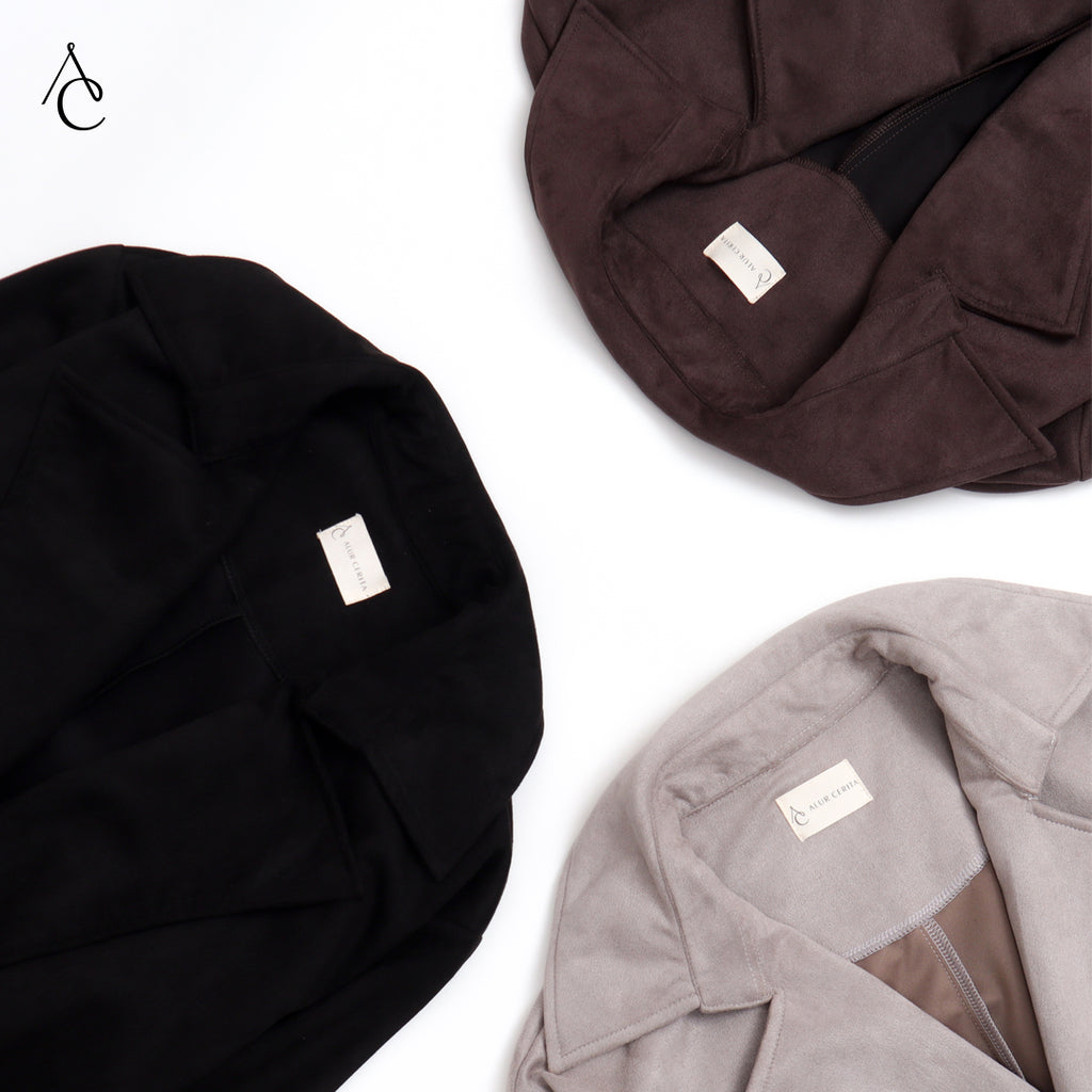 Amber Coat Suede