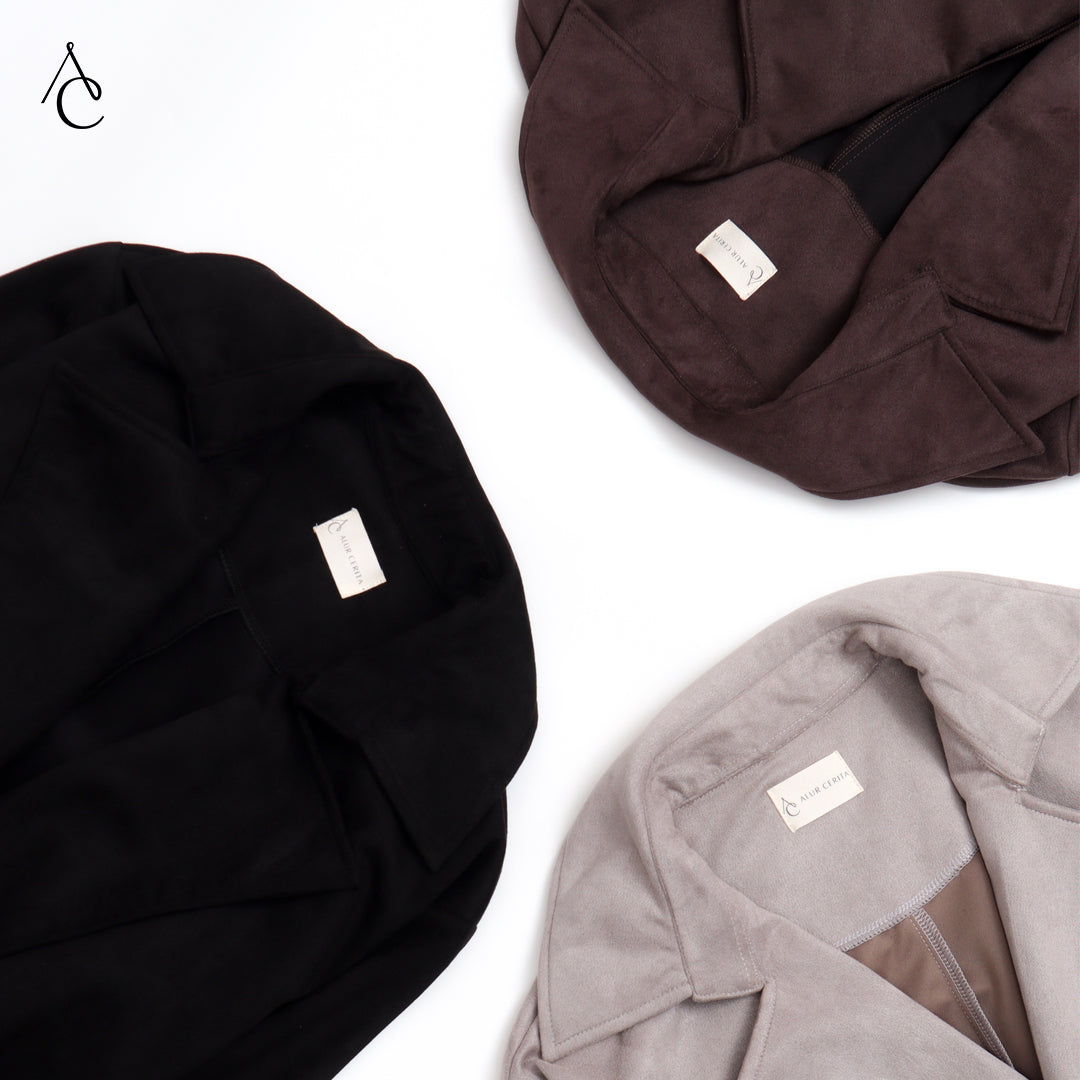 Amber Coat Suede