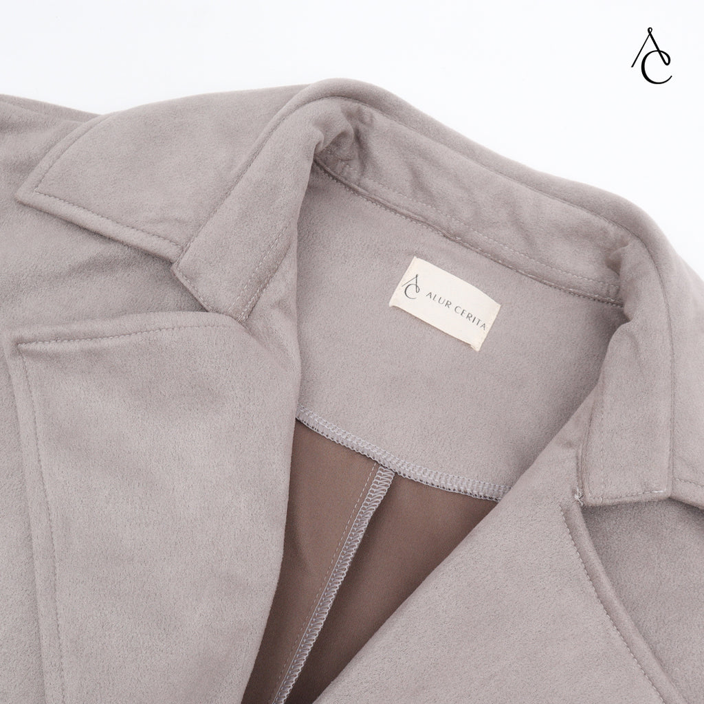 Amber Coat Suede