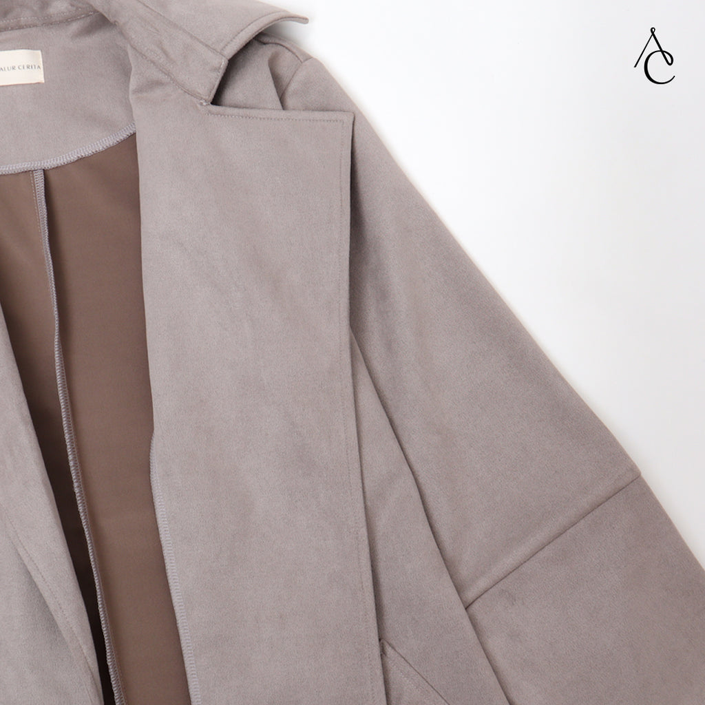 Amber Coat Suede