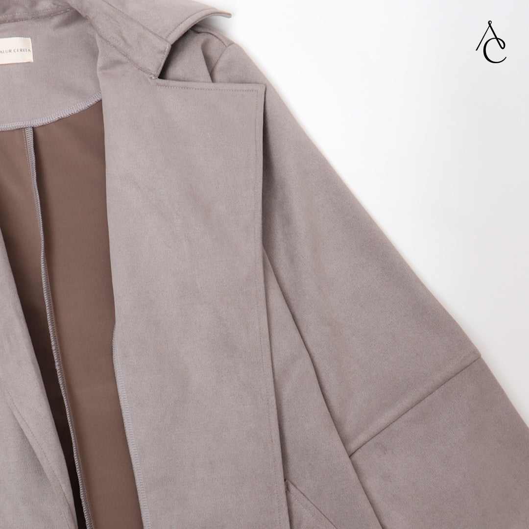 Amber Coat Suede