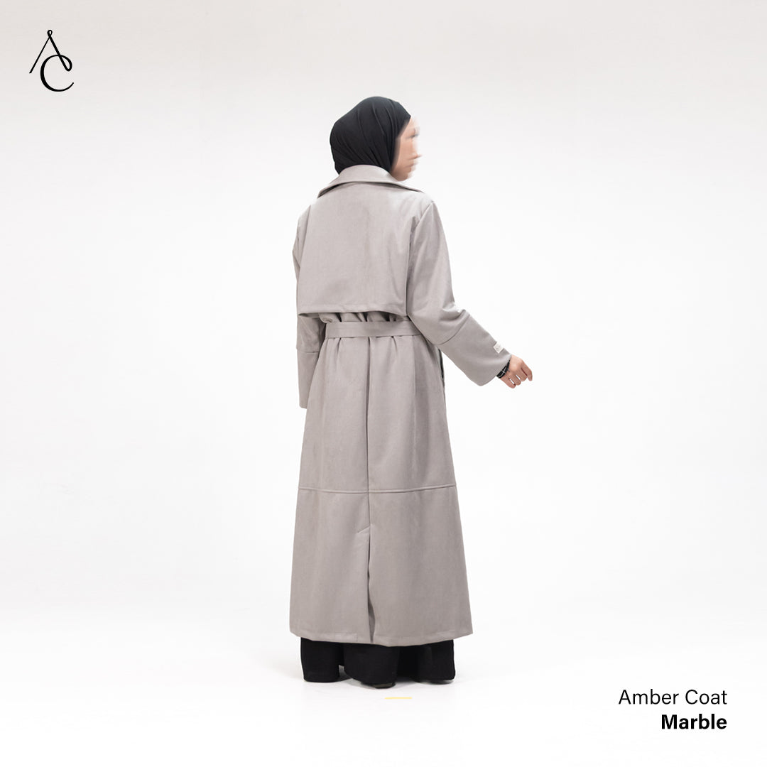 Amber Coat Suede